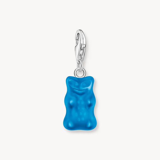 Thomas Sabo HARIBO Sterling Silver Charm Pendant Goldbears In Blue 2181-017-1