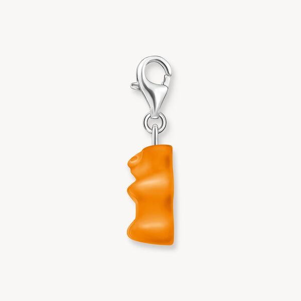 Thomas Sabo HARIBO Sterling Silver Charm Pendant Goldbears In Orange 2185-017-8