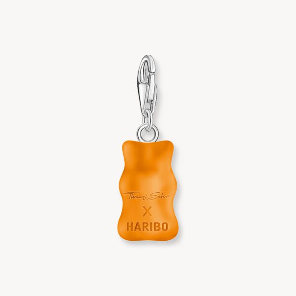 Thomas Sabo HARIBO Sterling Silver Charm Pendant Goldbears In Orange 2185-017-8