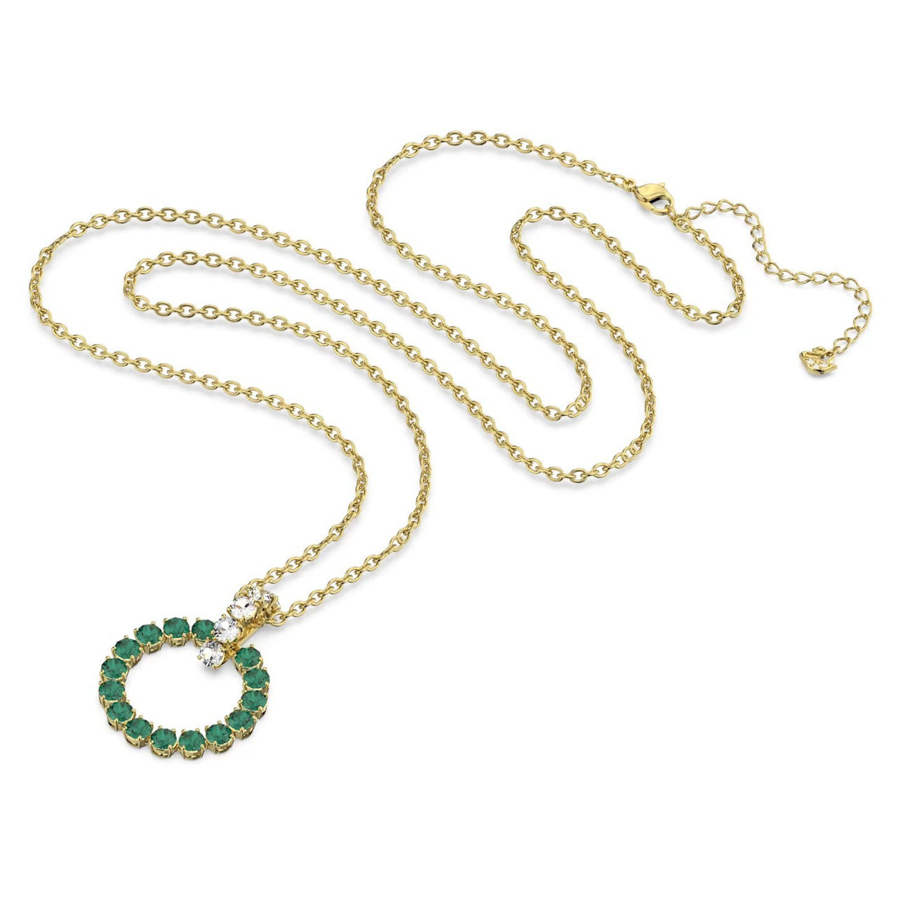 Swarovski Exalta Pendant, Green, Gold-Tone Plated 5643753