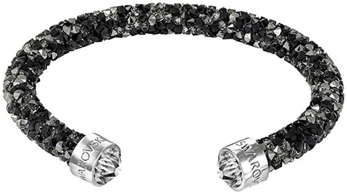 Swarovski Crystaldust Cuff Bangle Black 5250065