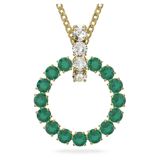 Swarovski Exalta Pendant, Green, Gold-Tone Plated 5643753