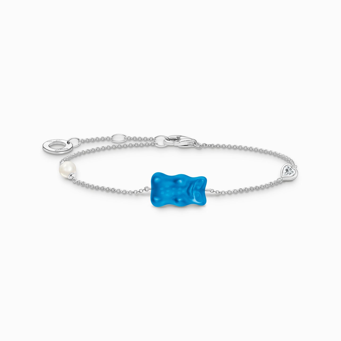 Thomas Sabo HARIBO Silver Bracelet with Blue Goldbears, freshwater pearl & Zirconia A2151-052-1