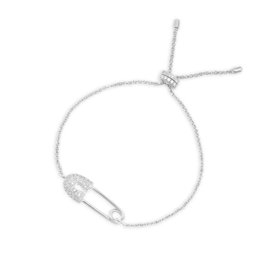 APM Safety Pin Adjustable Bracelet AB4094OX