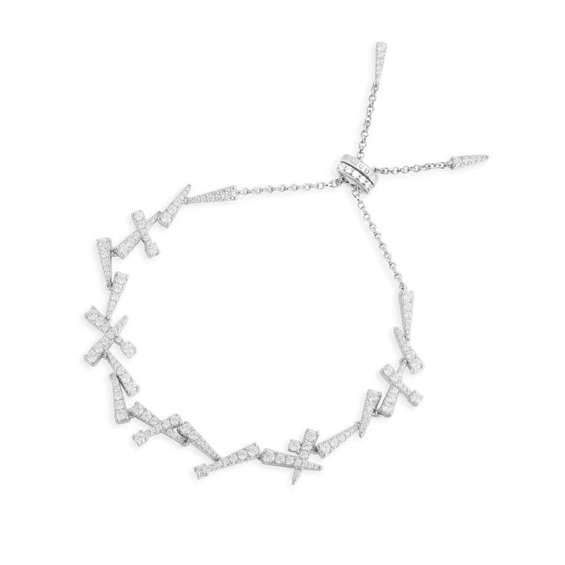 APM Festival Dainty Adjustable Bracelet Sterling Silver AB4283OX