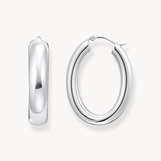 Thomas Sabo Sterling Silver Big Chunky Hoop Earrings CR739-001-21