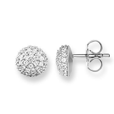 Thomas Sabo Silver Clear Cubic Zirconia Round Studs H1810-051-14