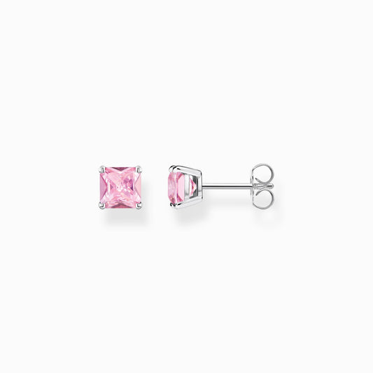 Thomas Sabo Ear Studs With Pink Stone Silver H2174-051-9