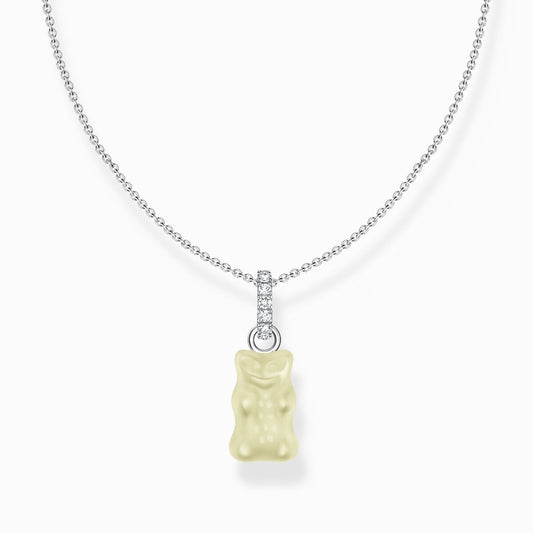 Thomas Sabo HARIBO Silver necklace with white goldbears pendant and zirconia KE2209-052-14