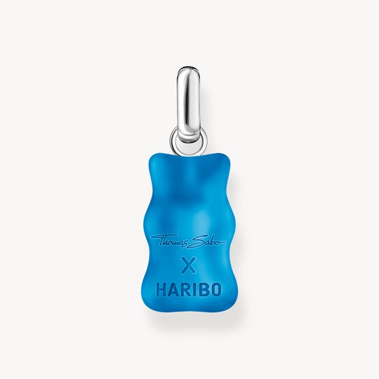 Thomas Sabo HARIBO Sterling Silver Large Pendant with Blue Goldbears & Zirconia PE967-052-1