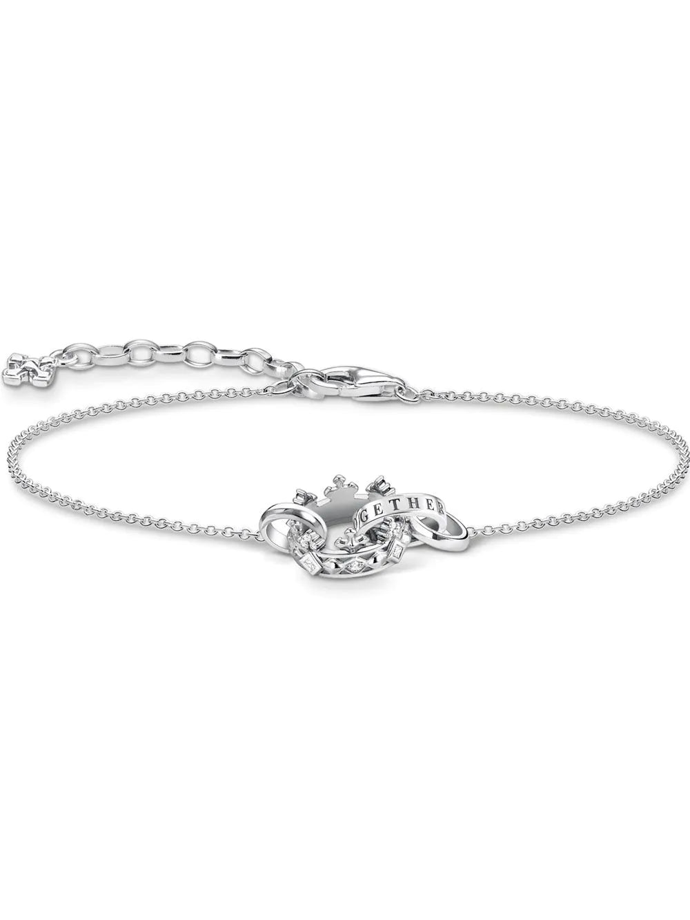 Thomas Sabo Silver Crown Bracelet A1982-643-14