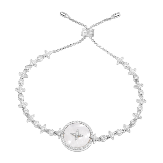 APM ETERNELLE Star and Mother-of-Pearl adjustable bracelet  AB3582XNA