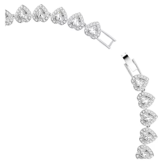 Swarovski Ariana Grande x Swarovski necklace Mixed cuts, Heart, White, Rhodium plated 5720857