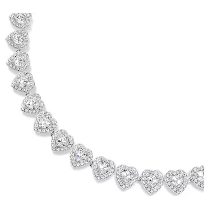 Swarovski Ariana Grande x Swarovski necklace Mixed cuts, Heart, White, Rhodium plated 5720857
