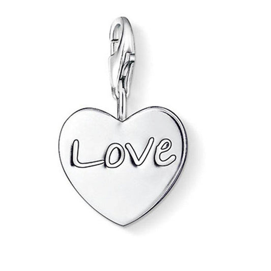 Thomas Sabo Silver LOVE Charm Pendant 0769-001-12