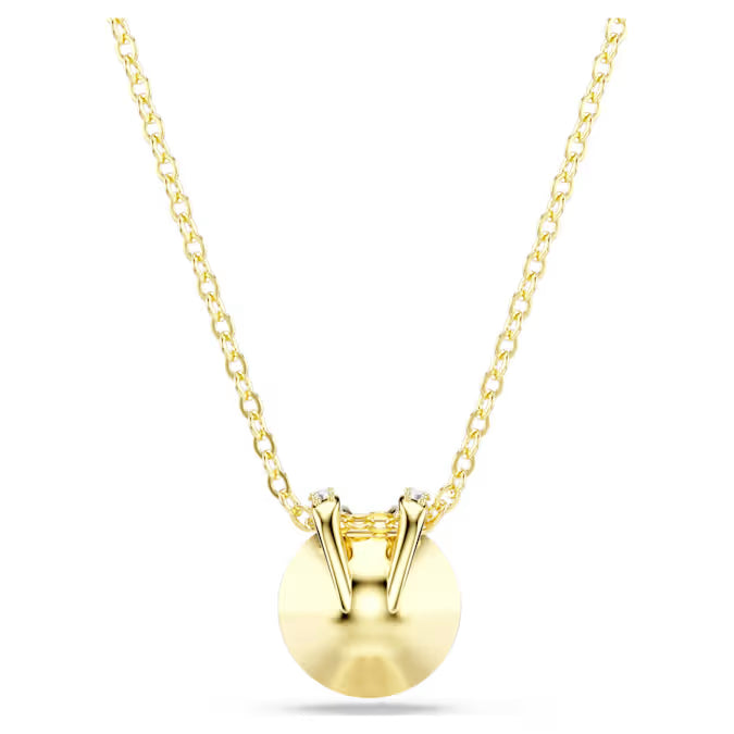 Swarovski Bella V Pendant Round Cut, Red, Gold-Tone Plated 5724287