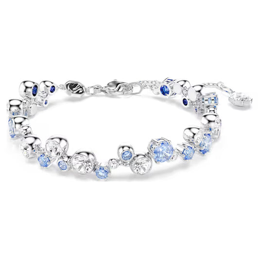 Swarovski Constella Bracelet Mixed Cuts, Blue, Rhodium Plated 5722479