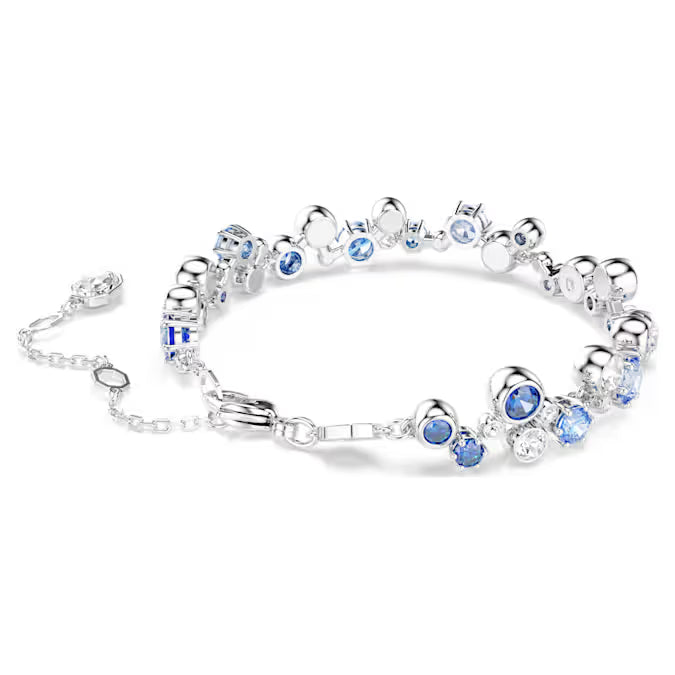 Swarovski Constella Bracelet Mixed Cuts, Blue, Rhodium Plated 5722479