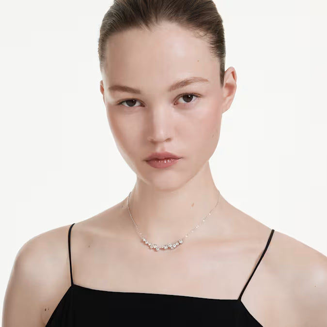 Swarovski Constella Necklace Mixed Cuts, White, Rhodium Plated 5722473