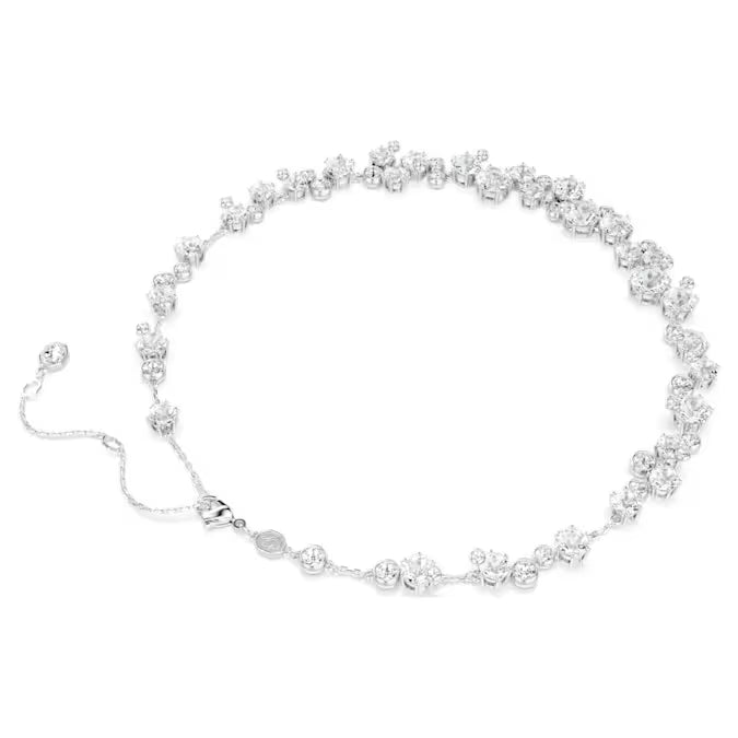 Swarovski Constella Necklace Round cut, White, Rhodium Plated 5722472