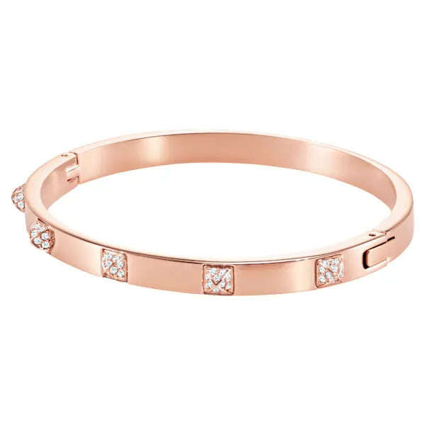 Swarovski Tactic bangle, White, Rose gold-tone plated 5098368 5184528 5098834