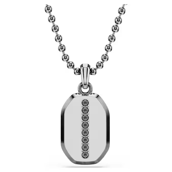 Swarovski Dextera Pendant Octagon Shape, Round Cut, Black, Ruthenium Plated 5724595