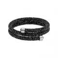 Swarovski Crystaldust Double Bangle Black 5250023