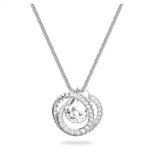 Swarovski Generation pendant White, Rhodium plated 5636512