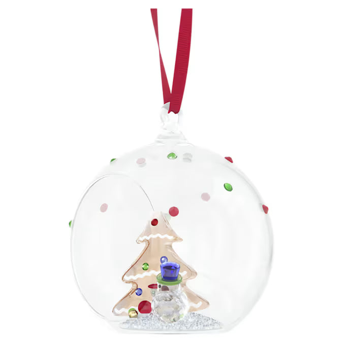 Swarovski Holiday Cheers Tree and Snowman Ball Ornament 5701509