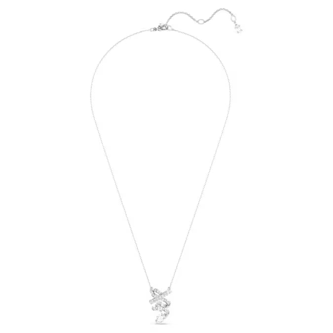 Swarovski Hyperbola Pendant Mixed Cuts, White, Rhodium Plated 5698547