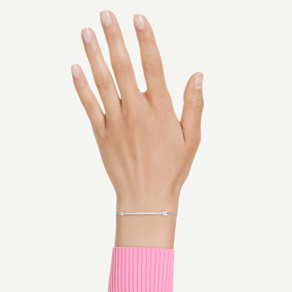 Swarovski Idyllia Bracelet Mixed cuts, Arrow, White, Rhodium plated 5741523