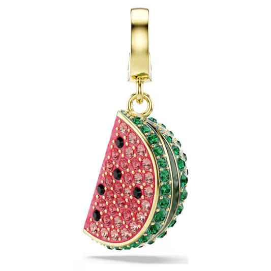 Swarovski Idyllia Charm Mixed Cuts, Watermelon, Multicoloured, 18k Gold-Plated finish 5743134