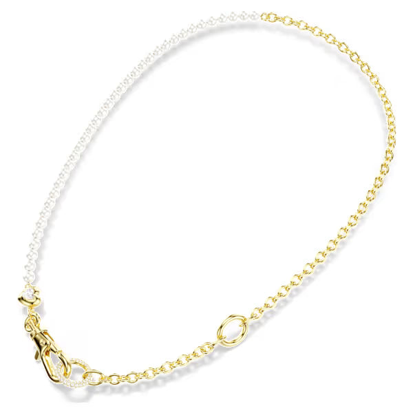 Swarovski Idyllia necklace Crystal pearl, White, 18k Gold-Plated Finish 5742961