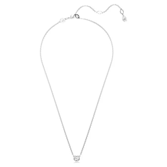 Swarovski Imber Pendant Round Cut, White, Rhodium Plated 5696039
