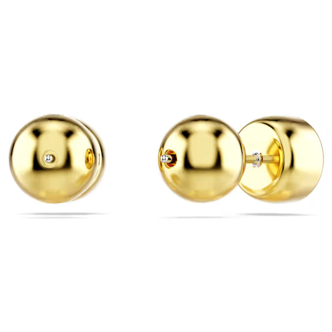 Swarovski Imber Stud Earrings Round Cut, White, Gold-Tone Plated 5681552