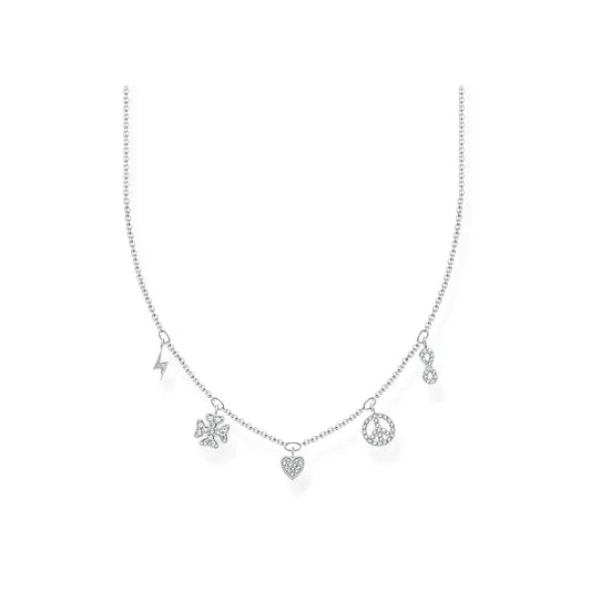 Thomas Sabo Silver Charming Symbols Necklace KE2123-051-14-L42V