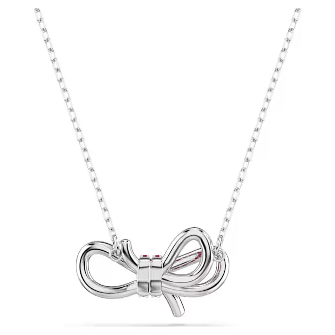 Swarovski Lifelong Bow Pendant Bow, Pink, Rhodium Plated 5723556
