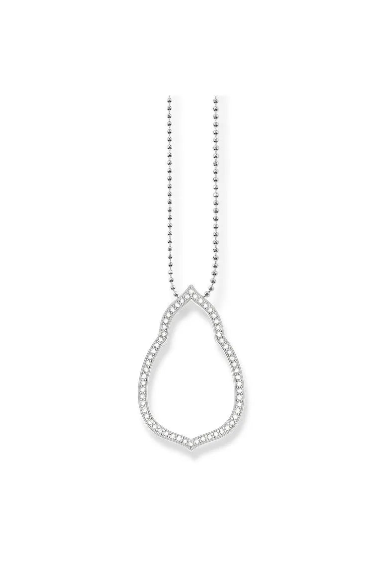 Thomas Sabo Sterling Silver Cubic Zirconia Necklace KE1379-051-14-L60V