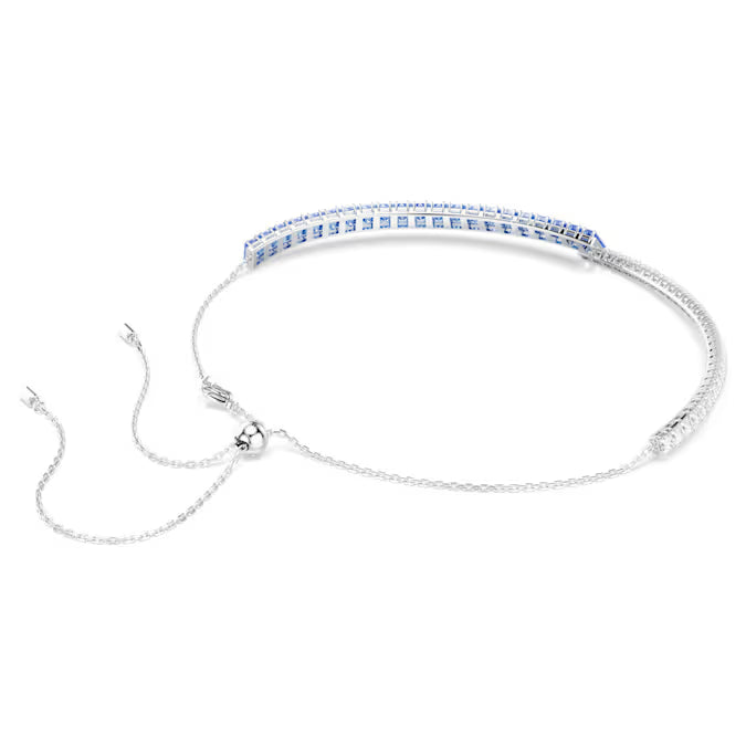 Swarovski Matrix Choker Mixed Cuts, Blue, Rhodium Plated 5722464