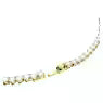 Swarovski Matrix Tennis Necklace Round Cut, White, Gold-Tone Plated 5681795