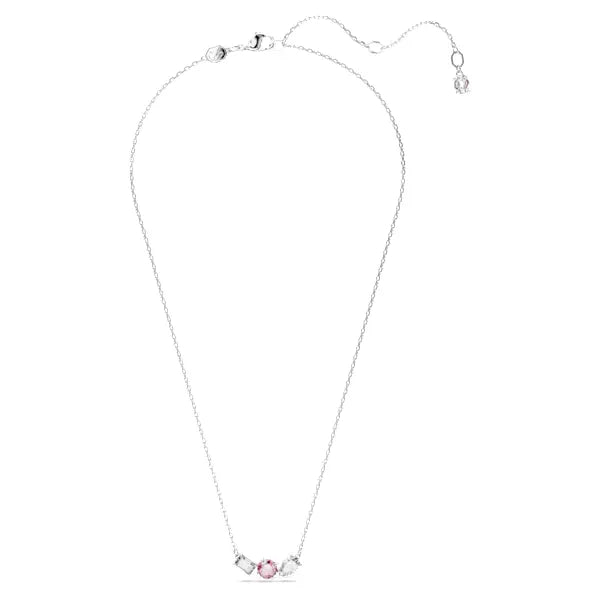 Swarovski Mesmera pendant Mixed cuts, Pink, Rhodium plated 5668275