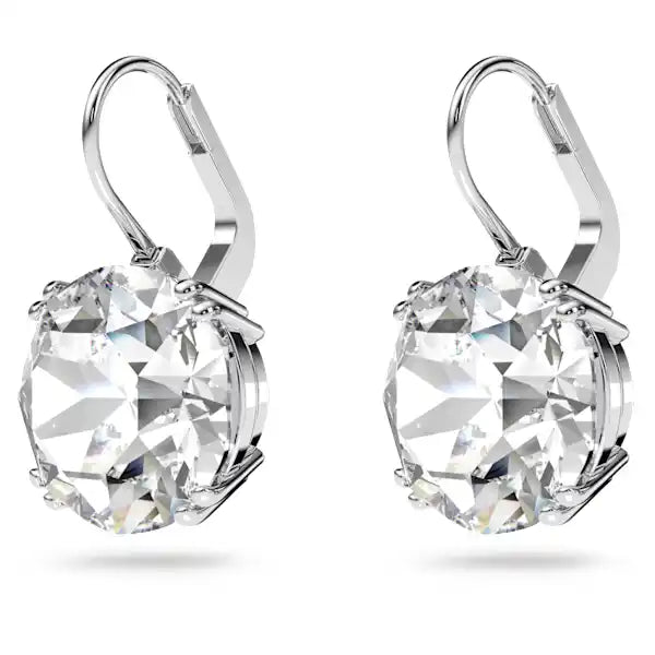 Swarovski Millenia drop earrings Round cut, White, Rhodium plated 5628351