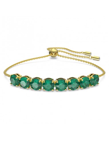 Swarovski Exalta bracelet Green, Gold-tone plated 5643756