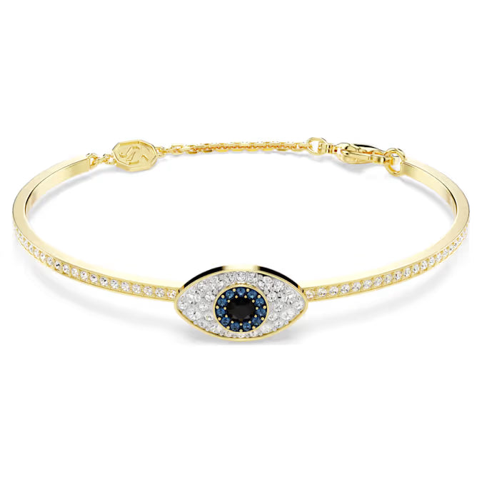 Swarovski Symbolica Bangle Evil Eye, Blue, Gold-Tone Plated 5696467, 5692171, 5700879