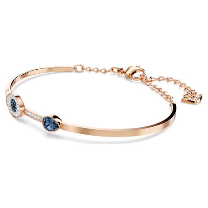 Swarovski  Symbolica Duo Evil Eye Bangle, Blue, Mixed Metal Finish Plating 5171991