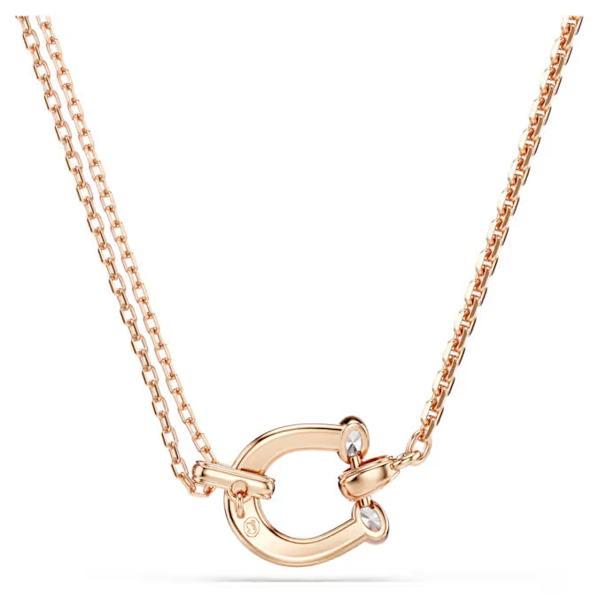 Swarovski Symbolica Pendant Pavé, Horseshoe Necklace, White, Rose Gold-Tone Plated 5741462