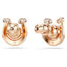 Swarovski Symbolica Stud Earrings Crystal Pearl, Pavé, Horseshoe, White, Rose Gold-Tone Plated 5736980