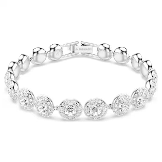 Swarovski Una Angelic Bracelet Round Cut, White, Rhodium Plated 5682279