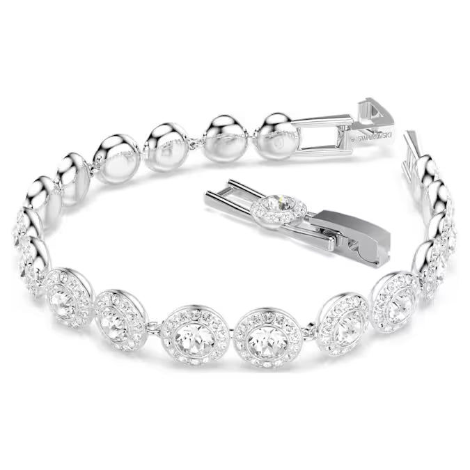 Swarovski Una Angelic Bracelet Round Cut, White, Rhodium Plated 5682279