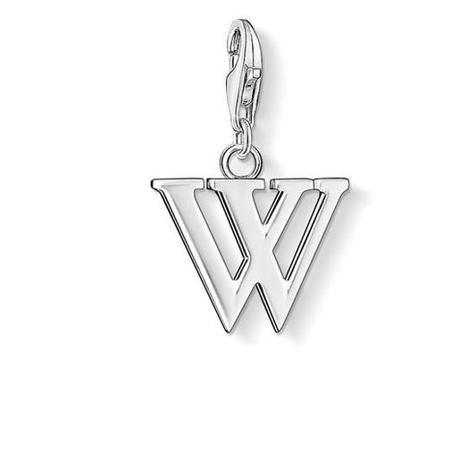 Thomas Sabo Charm Pendant "Letter W" 0197-001-12